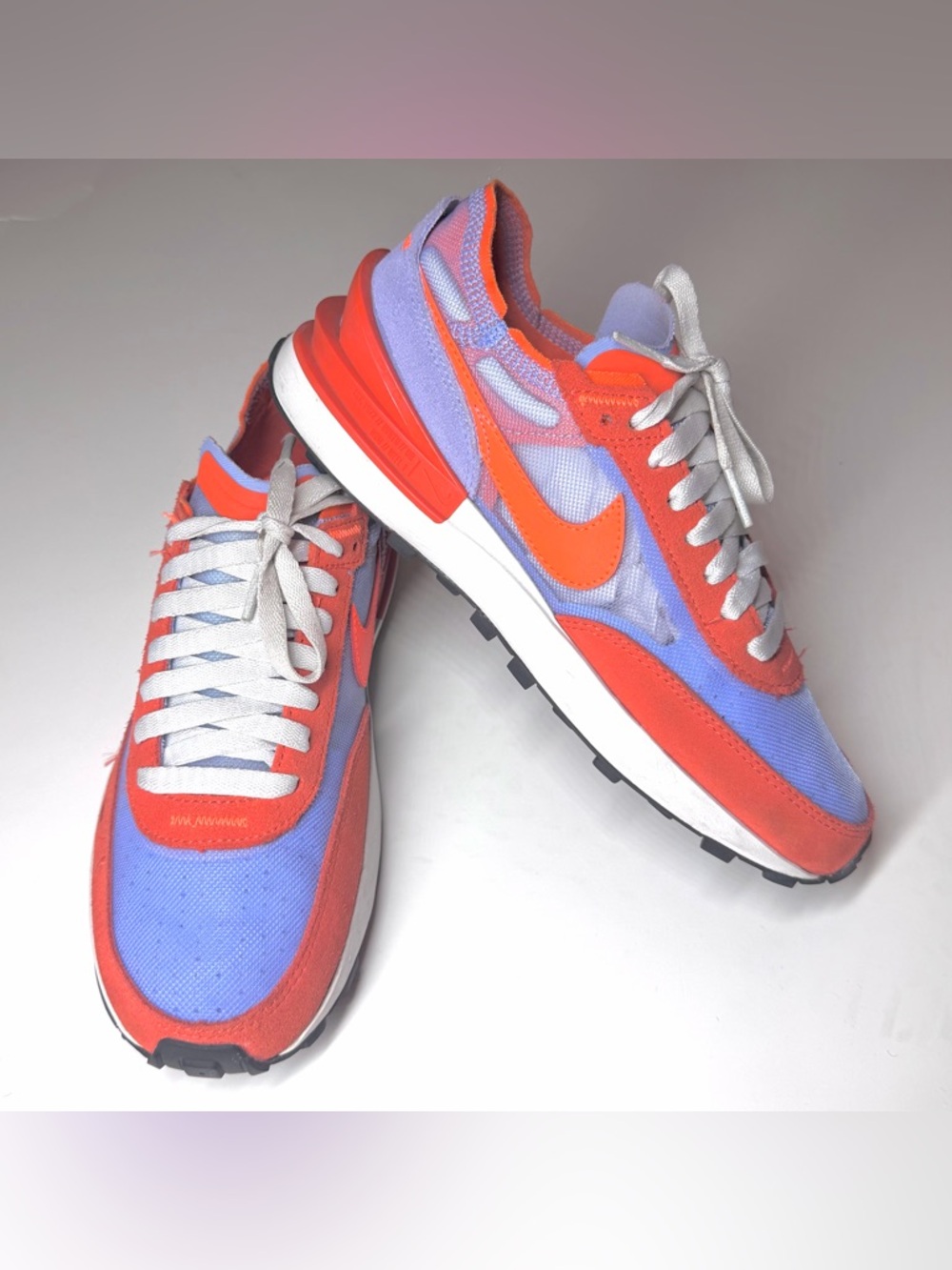 Nike Women’s Waffle One 'Active Fuchsia' DC2533-800 Casual Shoes Size- 7.5 - Picture 7 of 9